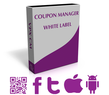 Mobile Coupon Manager for Facebook, Twitter, Emails and QR Codes